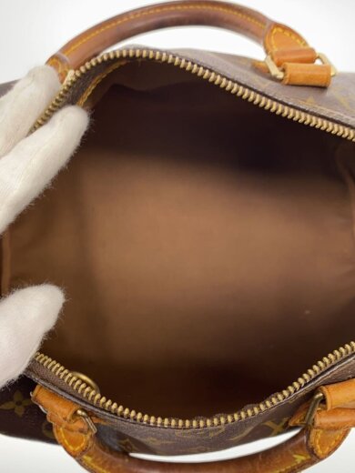 商品画像：1)スピーディ30_モノグラム・キャンバス/PVC/BRW 6