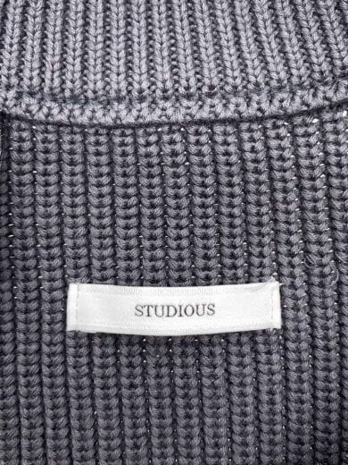 商品画像：ニット・セーター(厚手)/38/コットン/GRY/無地/2256-KT01-043 3