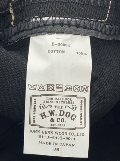 商品画像：キャップ/38/コットン/BLK/無地/メンズ 5