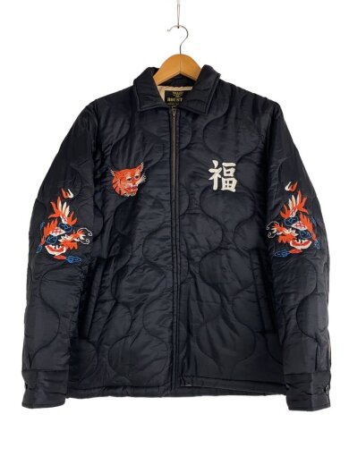 商品画像：ベトジャン/M/ナイロン/ブラック/51201/MAP柄 1