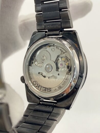 商品画像：自動巻腕時計/アナログ/ステンレス/BLK/BLK/7s26-02t0 3