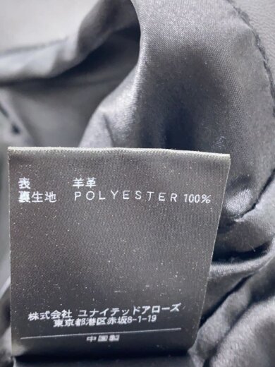 商品画像：シングルライダースジャケット/S/羊革/BLK/1225-199-7949 4