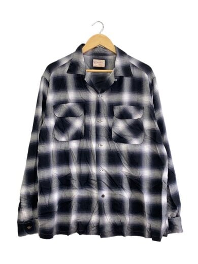 商品画像：ネルシャツ/XL/コットン/BLK/チェック// 1