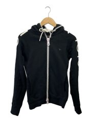 ウノピゥウノウグァーレトレ/ジップパーカー/M/コットン/ブラック