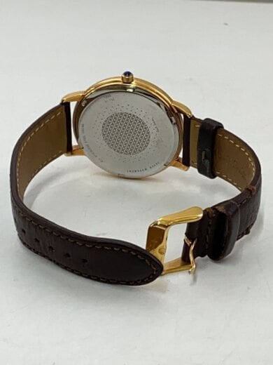 商品画像：クォーツ腕時計/アナログ/レザー/BLK/BRW 4