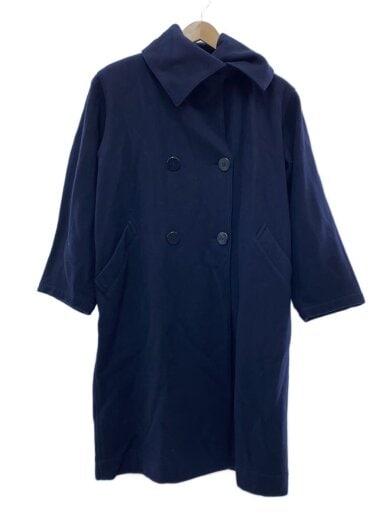 商品画像：コート/--/ウール/NVY/無地 1
