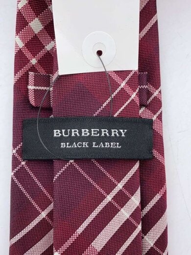 商品画像：バーバリーブラックレーベル/ネクタイ/シルク/レッド/メンズ 2