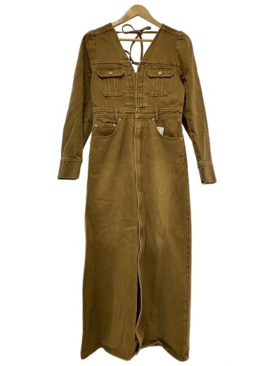 商品画像：長袖ワンピース/S/コットン/BRW/0224205821610 1