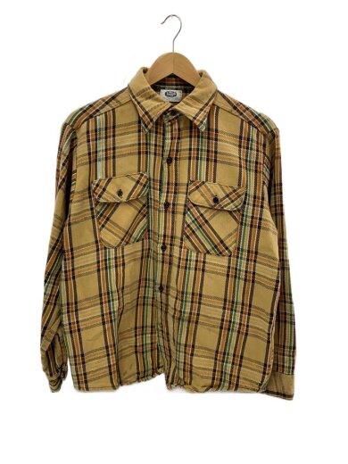 商品画像：ネルシャツ/L/コットン/BEG/チェック 1