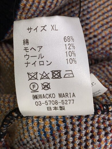 商品画像：ワコマリア/ニット・セーター(厚手)/XL/コットン/ブラック/総柄 4