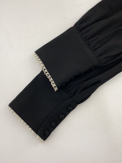 商品画像：長袖ワンピース/M/ポリエステル/BLK/無地/02120530830 6