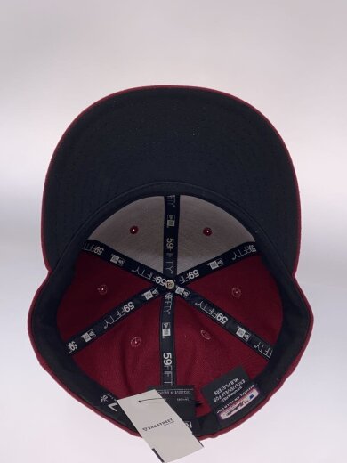 商品画像：キャップ/7 3/8/ポリエステル/ボルドー/メンズ/RN11493CA40289// 4