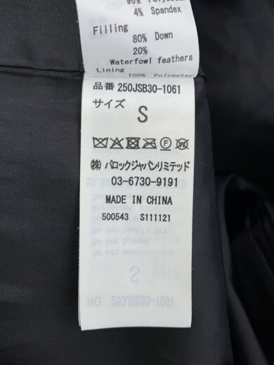 商品画像：ダウンジャケット/S/ポリエステル/BLK 4