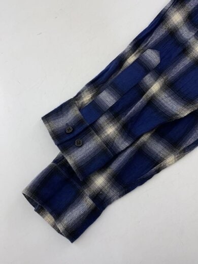 商品画像：長袖シャツ/L/レーヨン/BLU/183203055// 5