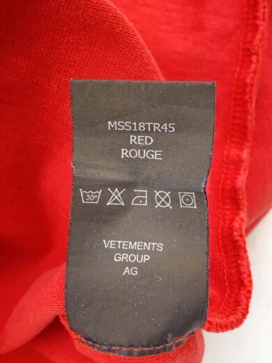 商品画像：長袖Tシャツ/M/コットン/RED/MSS18TR45/×TOMMY HILFIGER/18SS/Oversize// 5