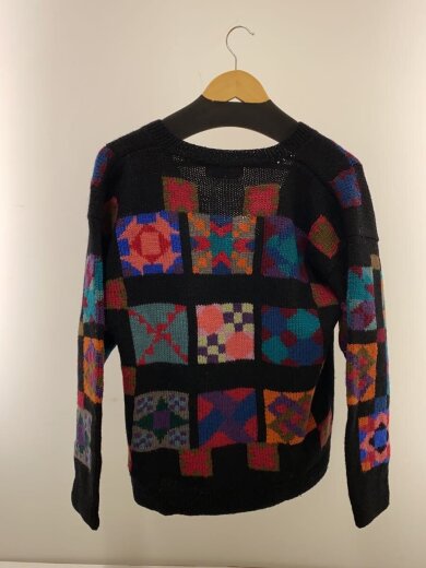 商品画像：カーディガン(厚手)/M/ウール/マルチカラー/総柄/D798 2