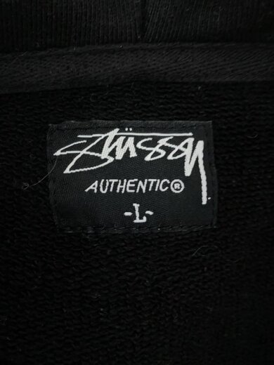 商品画像：ジップパーカー/L/コットン/BLK/無地 3