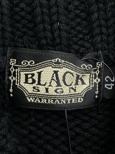 商品画像：ブラックサイン/ニット・セーター(厚手)/42/コットン/ブラック 3