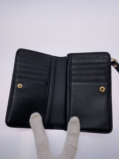 商品画像：2つ折り財布/レザー/PNK/無地/レディース 4