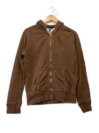 商品画像：ポロラルフローレン/ジップパーカー/M/コットン/ブラウン/無地 1