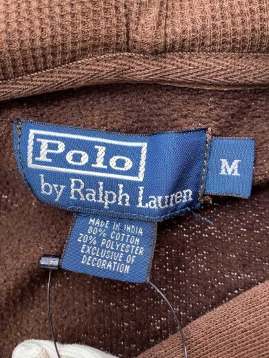 商品画像：ポロラルフローレン/ジップパーカー/M/コットン/ブラウン/無地 3