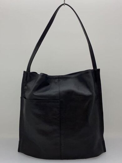 商品画像：イアパピヨネ/ショルダーバッグ/レザー/ブラック/ぺったんショルダーバッグ// 3