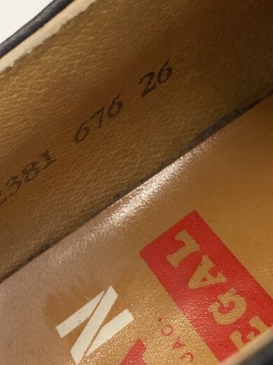 画像：REGAL × VANVAN JAC/プレーントゥドレスシューズ/26cm/ボルドー/レザー/履きシワあり//5