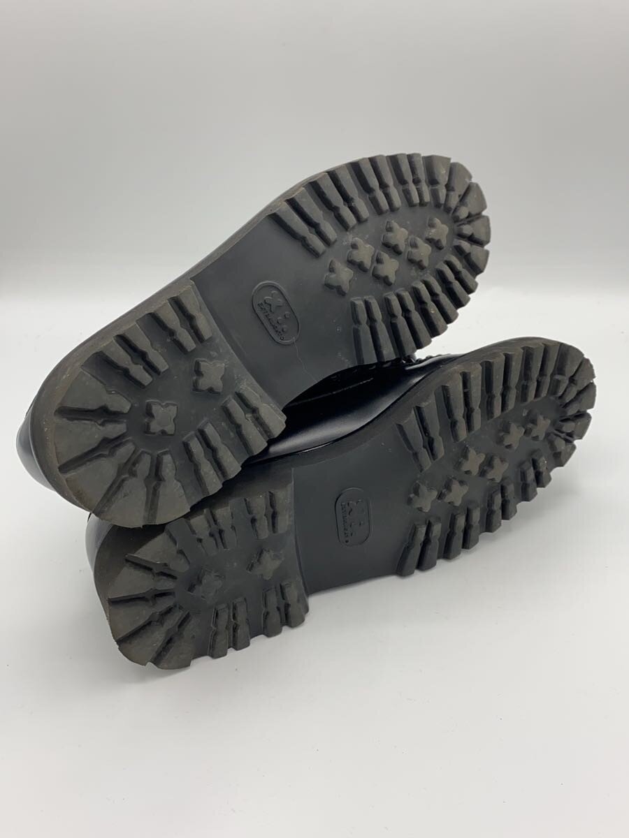 G.H.Bass&Co. / BLACK&LEOPARD RUG SOLE/ペニーローファー/US6.5/BLK/ハラコ×レザー/BA91509