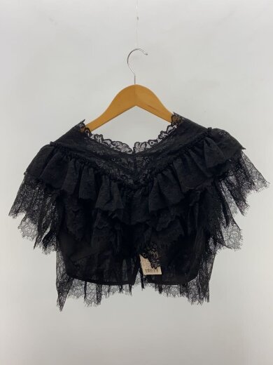 商品画像：25AW/LACE FRILLS トップス/FREE/ポリエステル/BLK/無地/010IA230-4211 2