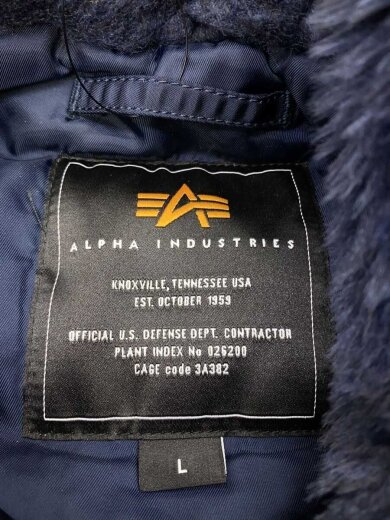 商品画像：フライトジャケット/L/ナイロン/NVY/20094-467 3