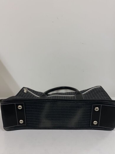 商品画像：トートバッグ/コットン/BLK/ストライプ 4