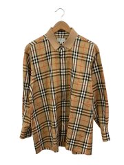 長袖シャツ/LL/ベージュ/バーバリーチェック