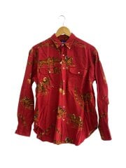 長袖シャツ/--/コットン/レッド/ポニー