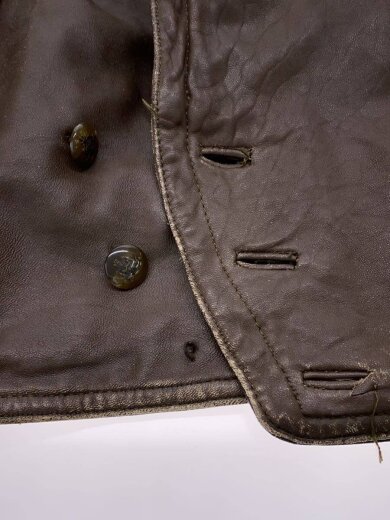 商品画像：レザージャケット・ブルゾン/L/山羊革/ブラウン/無地 7