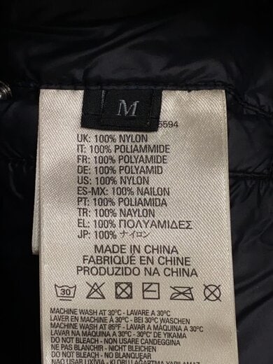 画像：DIESELダウンジャケット/M/ナイロン/ブラック4