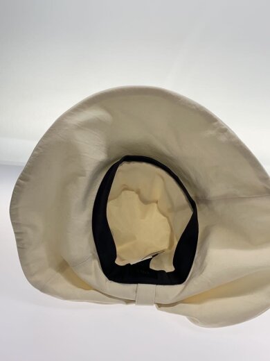 商品画像：ヘッドウェア/--/コットン/WHT/無地/レディース/TKU00349/つば広ハット 4