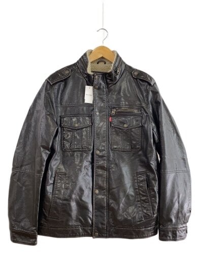 商品画像：レザージャケット/M/フェイクレザー/ブラウン/ボアジャケット/ 1