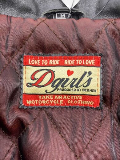 商品画像：レザージャケット・ブルゾン/M/牛革/ブラック/ライダースジャケット/// 3