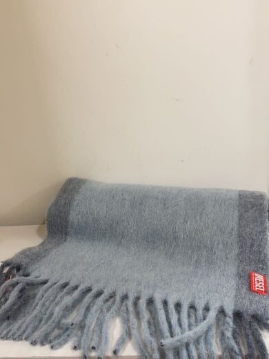 商品画像：マフラー/ウール/ブルー/メンズ/A21744/大判マフラー 1