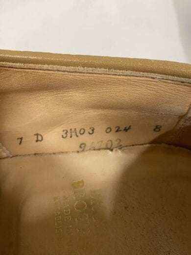 商品画像：ドレスシューズ/US7/アイボリー/スウェード/ALDEN製 5