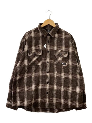 商品画像：長袖シャツ/XL/ブラウン/101254014002/25AW/URBAN PLAID L/S SHIRT 1