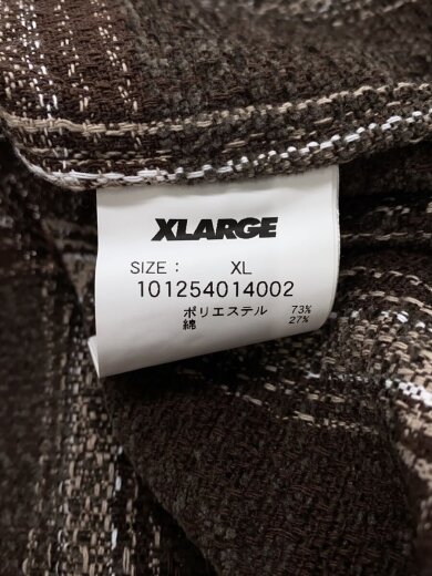 商品画像：長袖シャツ/XL/ブラウン/101254014002/25AW/URBAN PLAID L/S SHIRT 4