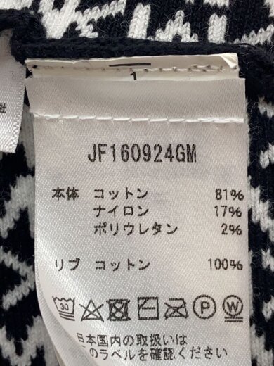 商品画像：トップス/S/コットン/ブラック/総柄/JF160924GM/ポンチョ/ジップアップ 4