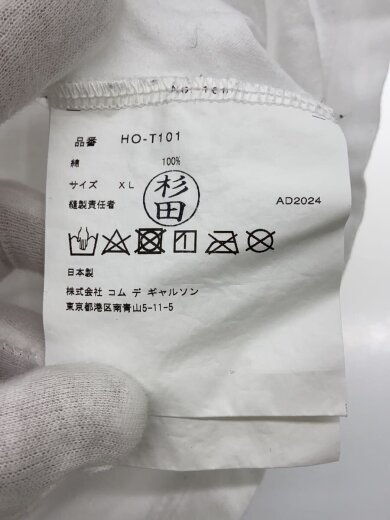 商品画像：Tシャツ/XL/コットン/ホワイト/HO-T101/ロゴTシャツ/LOGO TEE 4