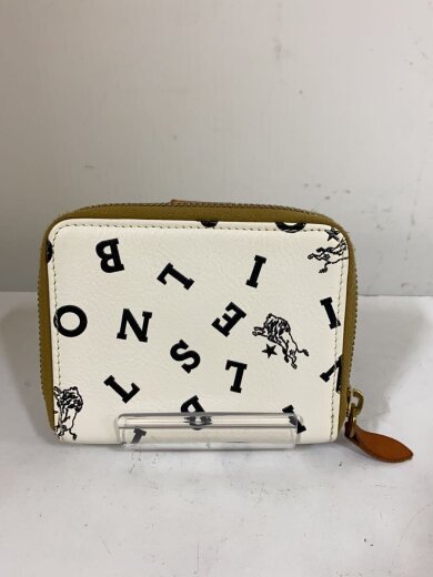 商品画像：2つ折り財布/レザー/WHT/総柄/メンズ 2