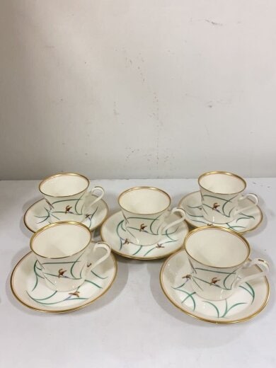 商品画像：カップ&ソーサー/5点セット/WHT 1