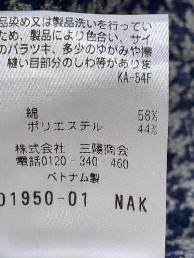 商品画像：ボトム/48/NVY/総柄/M1R04-396-29/LANIFICIO ROMA千鳥プリントパンツ// 6