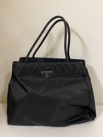 商品画像：トートバッグ/ナイロン/BLK/三角ロゴ/トライアングル 1