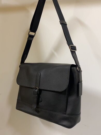 商品画像：ショルダーバッグ/レザー/BLK/無地/88892// 2