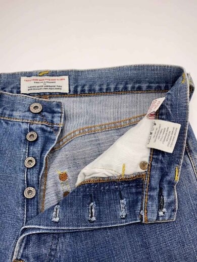 商品画像：ストレートデニムパンツ/30/コットン/インディゴ/無地/0065/メニーポケット/ボタンフライ 3